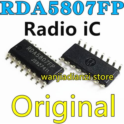 New and original RDA5807FP FM stereo radio chip radio ic SOP16 FM radio FM stereo radio chip IC patch SOP - 16