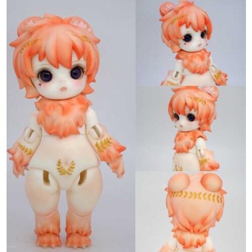 New arrival BJD DOLL1/8 new doll bear crazy animal resin model wig 18 cm free tap height