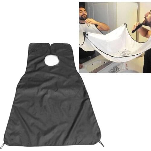 New Male Beard Shaving Apron Care Clean Hair Modeling Cloth Adult Bibs Shaver Holder Bathroom Organizer Gift for Man