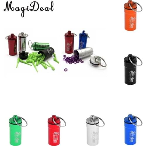 Portable Dart Flights Savers Protectors Dart Soft Tips Points Needles Accessories Storage Box Supplies Case Holder with Keyring