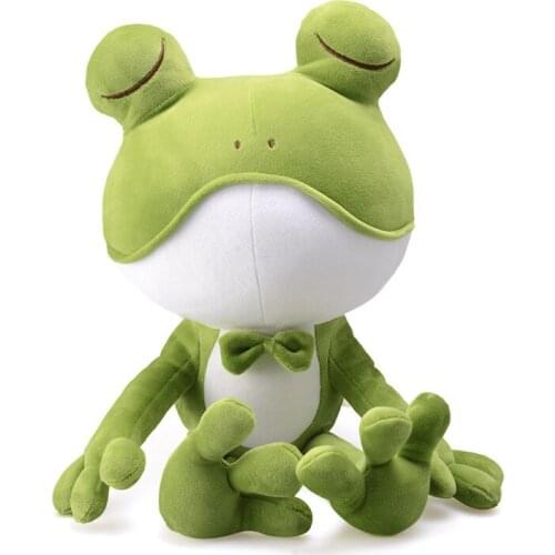 Frog Pillow Plush Toy Girl Cartoon Animal Kawaii Birthday Gift Valentines Day Doll Sleeping Boy Bedroom Simulation Plush Toys