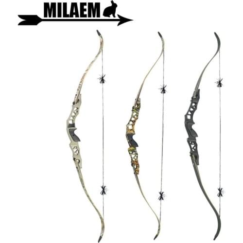 1Set 64Inch 30-55Lbs Archery F166 Recurve Bow With Stabilizer Takedown Bow ILF Bow Riser RH Outdoor Shooting Hunting Accessories