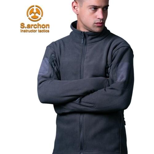 S.archon Instructor Tactics tactical fleece coat windproof and thermal shake grain cashmere cardigan