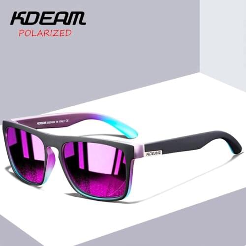 KDEAM Brand Polarized Sunglasses Men Women 2021 NEW Fashion Sports Style Sun Glasses Driving Night Vision Lens GogglesX9