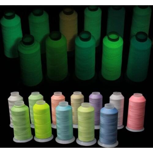 Glow in The Dark Thread Polyester Sewing Thread Cross Stitch Floss for Embroidery Machines & Sewing Machines - Crafts Supplies
