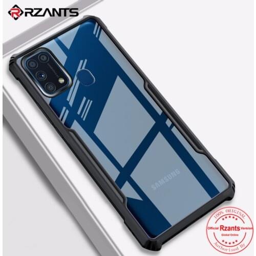 Rzants For Samsung Galaxy M31 M51 Case Hard [Blade] Shockproof Slim Crystal Clear Cover funda Casing