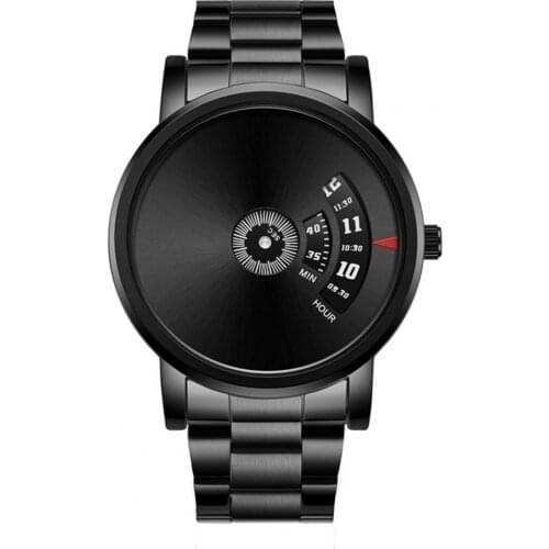 WLISTH Creative Men Luxury Waterproof Stainless Steel Quartz Watch Wristwatch