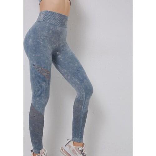 NORMOV Women Leggings Seamless High Waist Push Up Ankle Length Acrylic Leggins Solid Hollow Out Leggings Femme