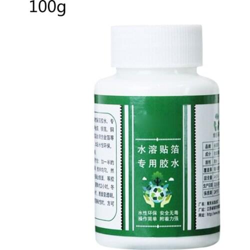 100g Gilding Glue Gold Leaf Foil Water-based Glue for Metal Foil Sheets Arts Craft Paper Home Decor