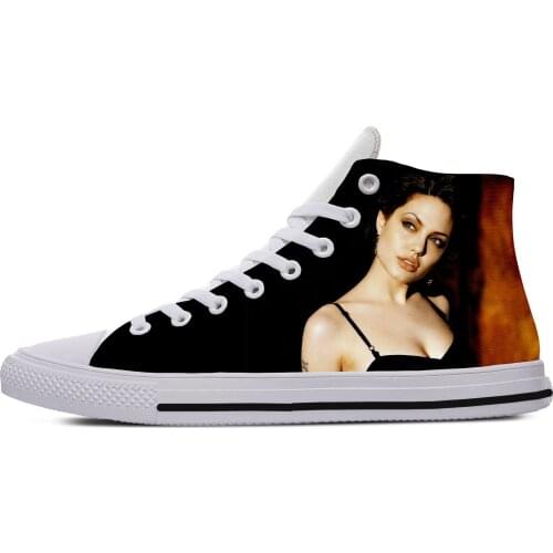 2019 hot fashion 3D Angelina jolie High Sneakers for men/women high quality 3D printing handiness casual shoes
