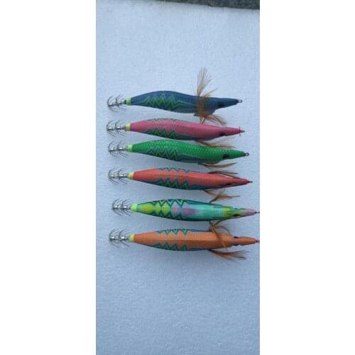 3.5# squid jigs，squid hook. luminious lure, hard lure , 13.5cm 21g