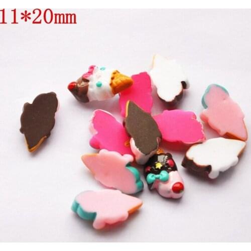 30pcs Icecream DIY Scrapbooking Phone Case Decorative Craft Miniature Artificial Resin Cabochon Lovely Ice Cream