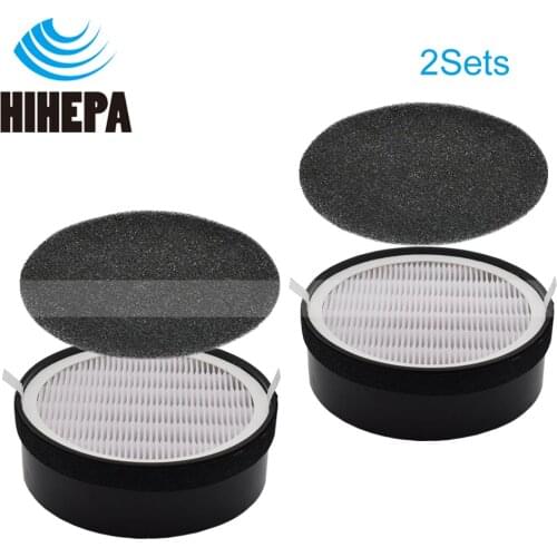 Filterhualv Replacement Filter for LEVOIT LV-H132 Air Purifier True HEPA and Activated Carbon Filters Set