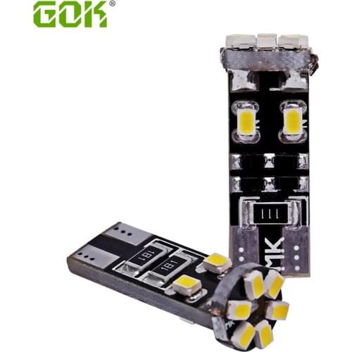 Free Shipping 10pcs/lot Super Bright T10 10SMD LED 3020 1206 chip smd t10 led canbus Auto Car Canbus White Light car styling