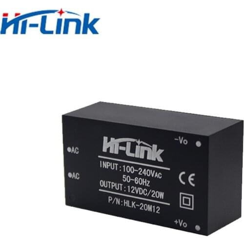 Free Shipping 4pcs/Lot 20W 12V 1.6A AC DC Hilink Power Supply Module HLK-20M12