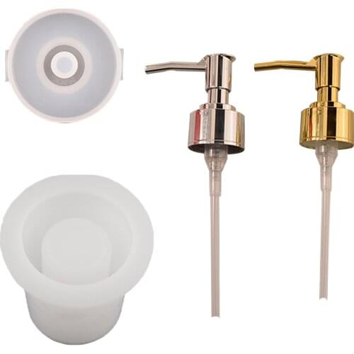 Bottle Silicone Casting Epoxy Resin Mold And Pump Dispenser Storage Pendant Travel Bottle DIY Jewelry Making Craft Tools