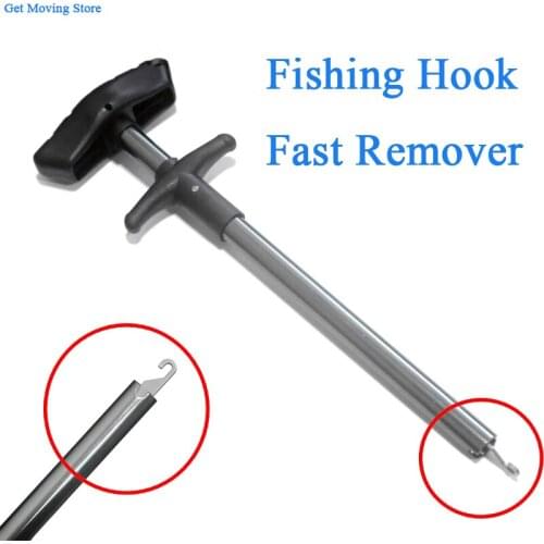 Fishing Hook Quick Remover Stainless Steel T-shaped Squeeze Hook Extractor