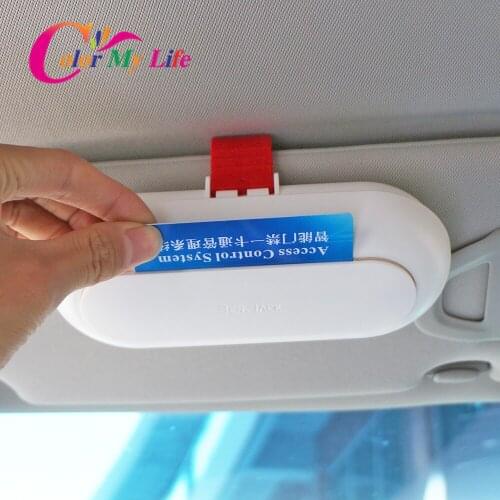 Color My Life Black White Car Sun Visor Glasses Case Sunglasses Holder Box for Tesla Model 3 Model3 2016 - 2020 Accessories