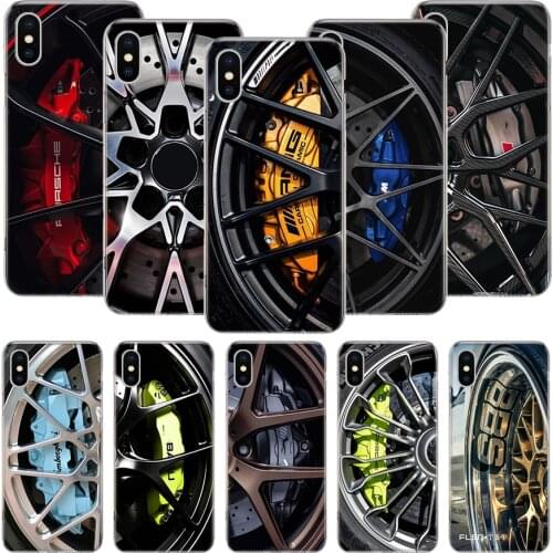 Sports Car Wheel Tire Speed Phone Case For iPhone 11 12 Pro XS XR X Max 7 8 6 6S Plus Mini + 5 SE Pattern Customized Coque Cover