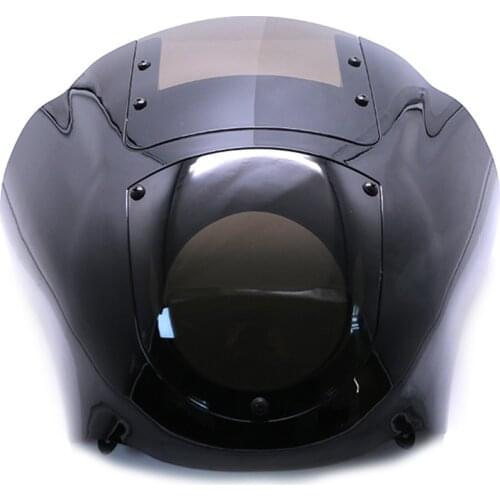 Black/Clear Motorcycle Headlight Fairing Headlamp Quarter Fairing For Harley XL XLH 1200 Iron 883 XL883N FXR FXD Dyna Sportster