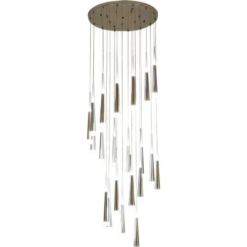 Suspended Hanging Lamps Living Room Lighting Decorative Hanging Lights Long Pendant Lamp for Staircase Pendant Light High Room