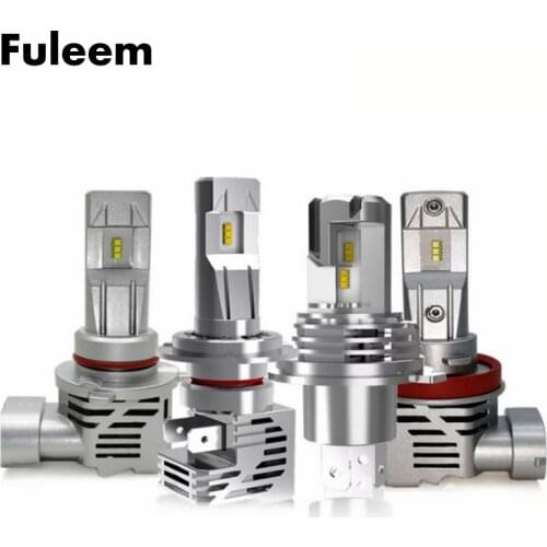 Fuleem 2PCS M3 High Power ZES LED Headlight Kits High Low Beam Bulbs 6000K 80W 10000LM Fog Headlight For Automotive