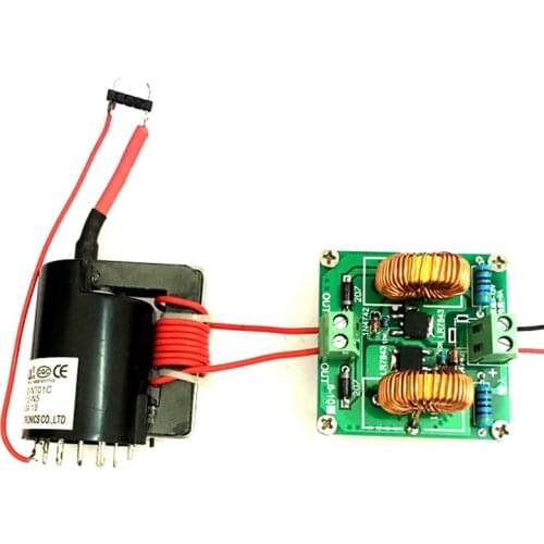 120W Mini ZVS High Frequency Induction Heating Machine Tesla High Voltage Generator Coil Jacobs Ladder Module Kit