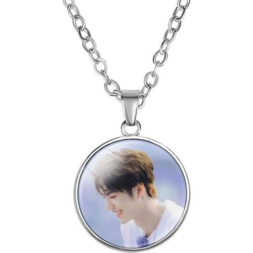 Fashion Wei WuXian Lan WangJi Chen Qing Ling Glass Gem Necklace Xiao Zhan Wang Yibo Necklace Pendant Fans Collection Gifts