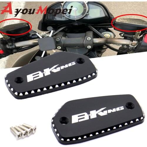 Motorcycle Front Brake Fluid Reservoir Cover Cap For Suzuki B-KING GSX1300 2008-2012 2011 2009 2010 CNC Motor Black