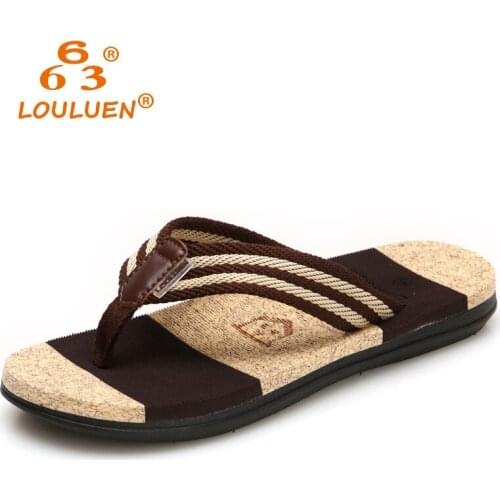 2020 New Arrival Summer Men Flip Flops High Quality Beach Sandals Anti-slip Zapatos Hombre Casual Shoes Wholesale