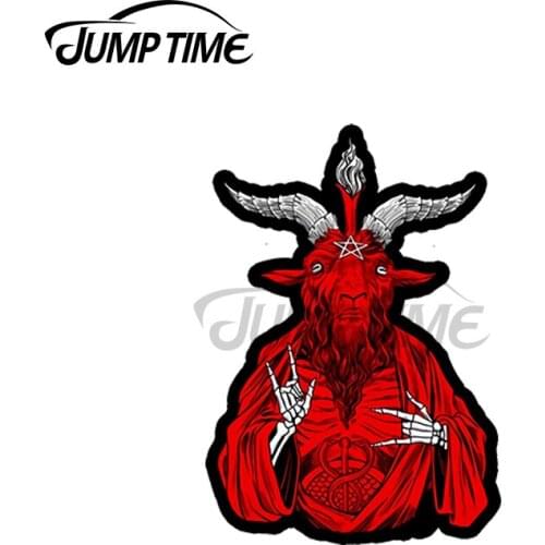 JumpTime 13 x5cm For Blackcraft AntiChrist Goat Satan Decal Windshield Windows Car Stickers Scratch-Proof Motorcycle Car Styling