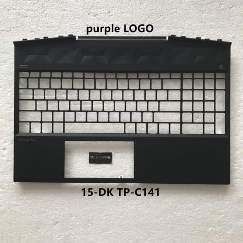 New For HP 15-DK Tpn-C141 Upper Shell Top Case Purple Printing Keyboard cover AP2K8000310