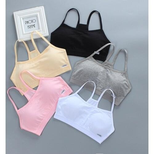 New Teenage Girl Breathable Teenager Brassiere Cotton Girls Bra Soft Teen Bra Lingerie Underwear 10-18 Years