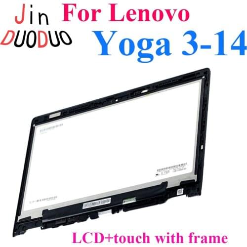 14'' New LCD For Lenovo Yoga 3-14 Touch Screen LCD Display Assembly With Frame Repair Parts For Yoga3 14