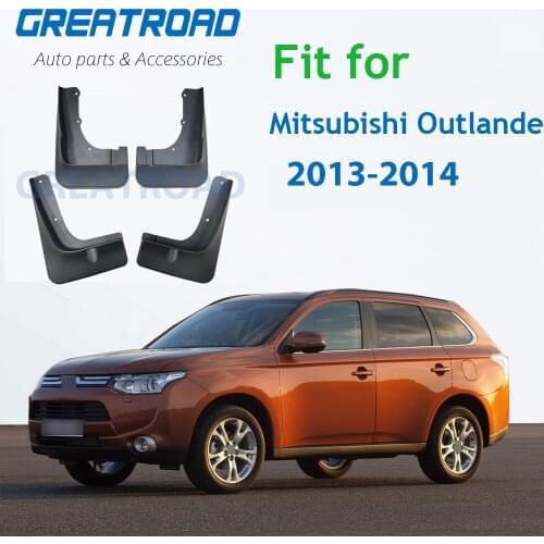 Front Rear Molded Car Mud Flaps For Mitsubishi Outlander 2013 2014 2015 Mudflaps Splash Guards Mud Flap Mudguards Fender