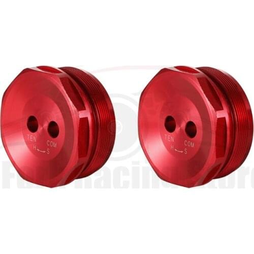 Front Fork Caps For SUZUKI GSX-R600/GSXR600 GSX-R750/GSXR750 2013-2019 2014 2015 2016 2017 2018 Hexagonal Bolts Red Screws New