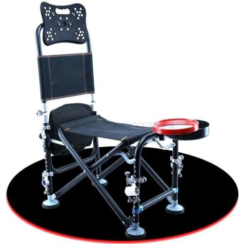 Fish chair foldable portable platform fishing chair light hard thickened lifting fishing chair large fishing chair