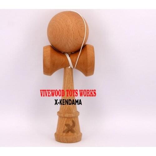With Spinner Bead Beech Tama and Newest Traditional assembl Ken with Wax Oil Coating, 18CM Kendama No Rivet, Beech Kendama Toy