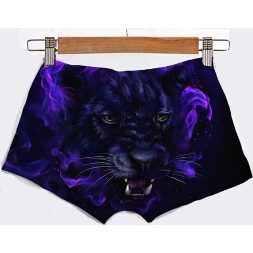 Custom Made Create Your Own Design Fiery Panther Sexy Women Summer Hot Shorts