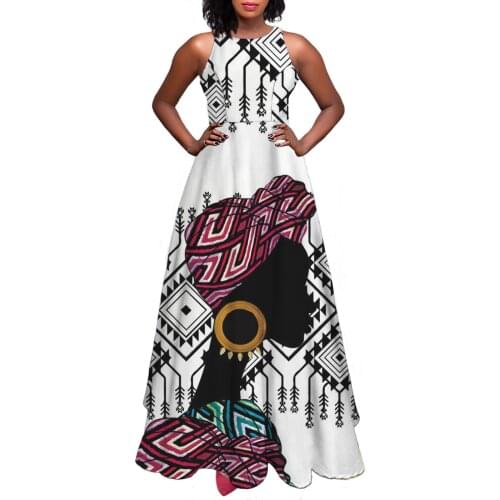 HYCOOL Sexy Summer Sleeveless Slip Dress Women Strap African Design Loose American Afro Girls Sundress Casual Club Vestidos