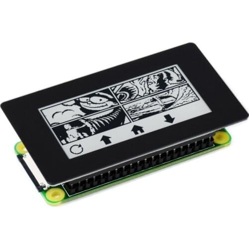 2.13" Touch Eink Display HAT for Raspberry Pi 4 / 3 / Zero, 250×122 Resolution, SPI Interface, 0.3s Partial Refresh
