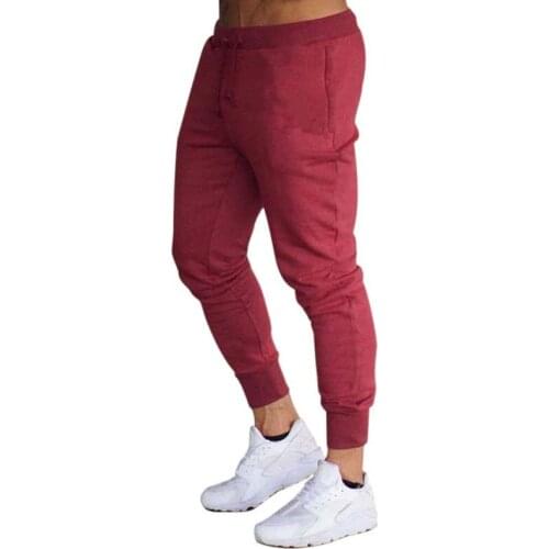 Fitness Muscle Gray Jogging Pants Solid Running Pants Men Sport Pencil Pants Men Cotton Soft Bodybuilding Joggers Gym Trousers