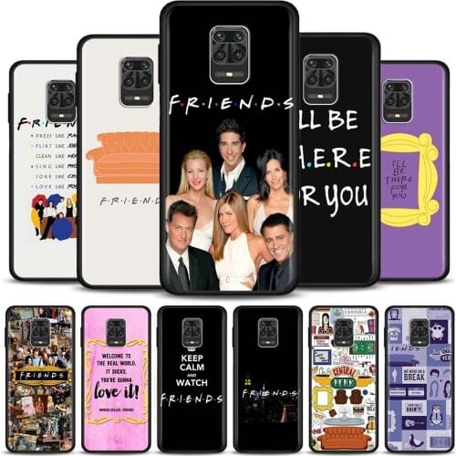 Friends TV Silicone Case For Xiaomi Redmi Note 9 8 7 Pro 9S 9T 9C 9i 8T Fundas Bumper Soft Black Cover