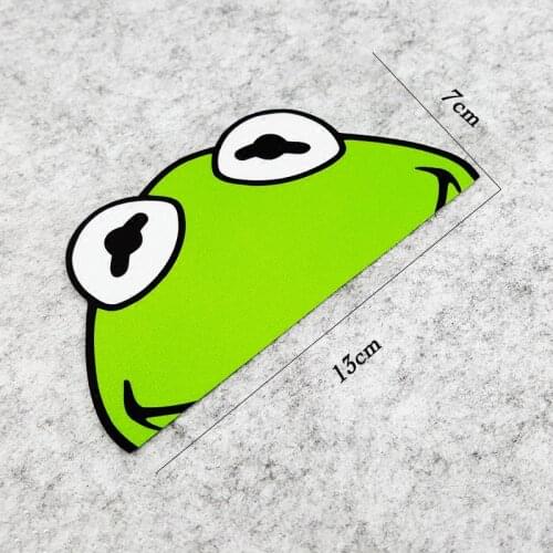NO.S040 Cute Cartoon Frog Reflective Car Side Window Stickers and Decals Scratches Cover Waterproof Stickers