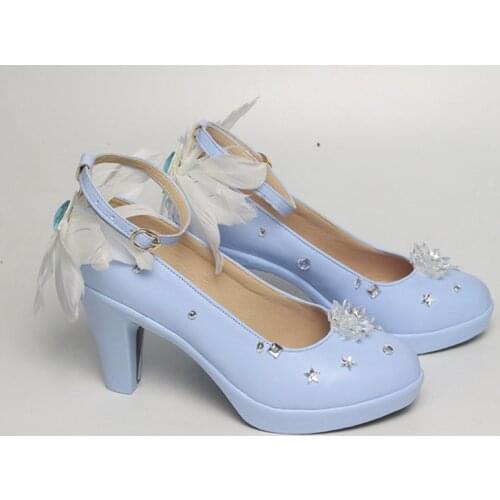 Vocaloid 2019 Snow Miku Cosplay Princess Shoes