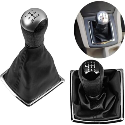 For Ford Focus 2 Mondeo MK2 (2004-2011) Car Styling 5/6 Speed Gear Shift Knob Gaiter Boot Dust Cover Lever Shifter Hand Ball