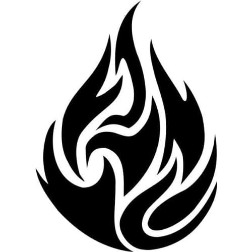 Fire Symbol Sign Icon Vinyl Decals for Computer Case Decals Car Stickers Laptop Window Wall Decor