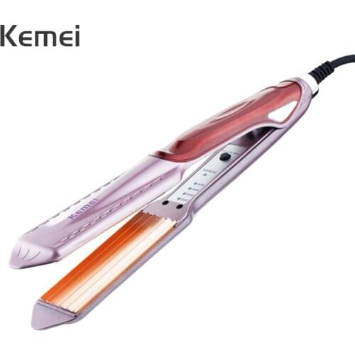 Fluffy Small Waves Corrugated Hair Curler Fast Heating Tourmaline Ceramic Curling Hair Straightener Household Styling Tools 42D