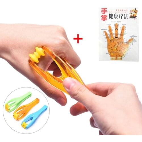 1Pcs 2 Rollers Finger Massager Mini Finger Joints Massager With Elastic Handle For Finger Blood Circulation Muscle Relaxation