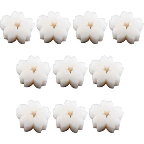 10 Pcs Scum Oil Absorbing Sponge Filter Remover Cleaning Cherry Blossoms Shaped Scum Sponge for Hot Tub Swimming Pool CNIM Hot
